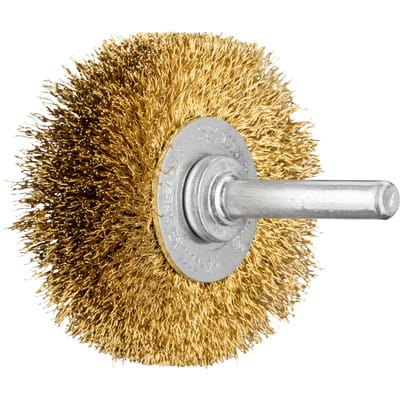 PFERD TOOLS Rundbürste ungezopft RBU Ø50x15 mm Schaft-Ø6 mm Messing-Draht-Ø0,20
