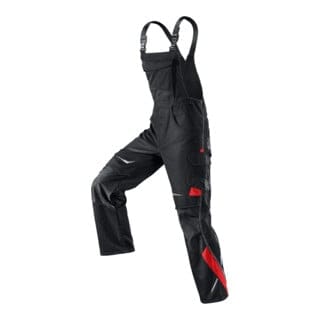 Kübler Pulsschlag Latzhose 3324 schwarz/mittelrot Größe 27