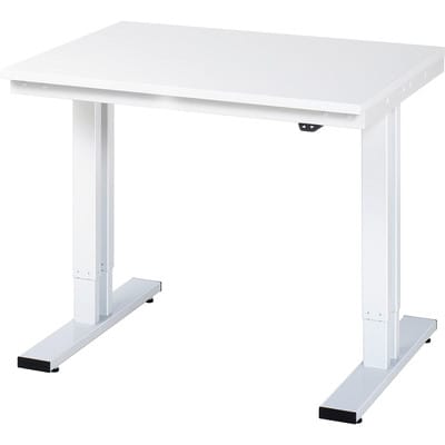 RAU Werktisch adlatus 300 elektrisch höhenverstellbar Arbeitsplatte mit Melaminharzbeschichtung 1000 mm x 800 mm