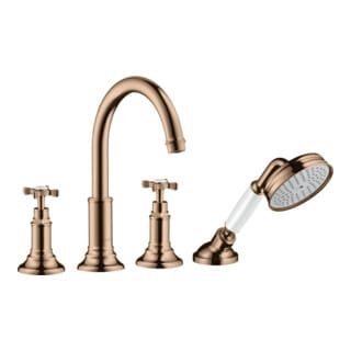 hansgrohe Fertigmontageset Axor Montreux 4-L-Fliese-Ar, m Kreuzgr., pol. r gol