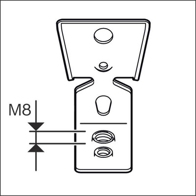 PRO FMI-M6/M8 Metallaufhänger