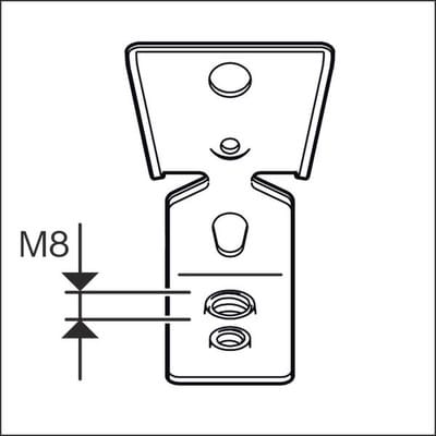PRO FMI-M6/M8 Metallaufhänger