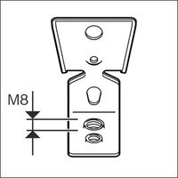 PRO FMI-M6/M8 Metallaufhänger Bild 2
