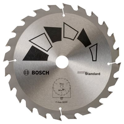 Kreissägeblatt STANDARD D= 184 mm; Bohrung= 20 mm; Z= 24