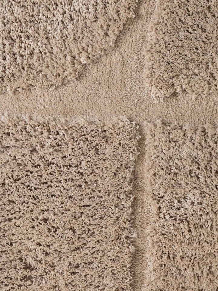 Ted Baker Hochflor-Teppich Jasper, auch in rund, rechteckig, Höhe: 25 mm, Hoch-Tief-Struktur, Weich, Shaggy, Modern, Wohnzimmer, Schlafzimmer Bild 3