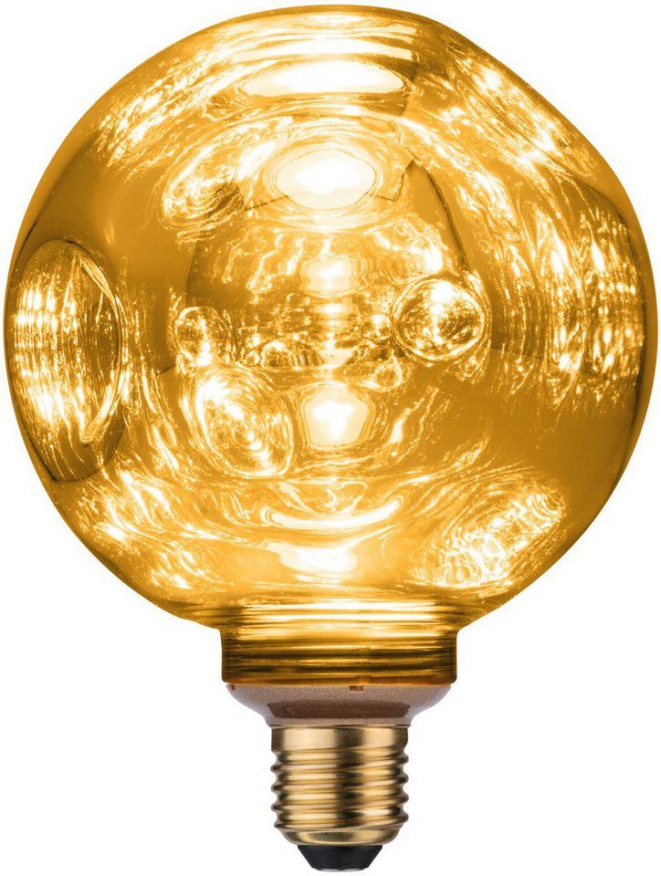 Paulmann LED-Filament G125 400lm 2700K gold 3step dim 4,7W 230V 3Dellen, E27, 1 St., Warmweiß, Dimmbar Bild 2
