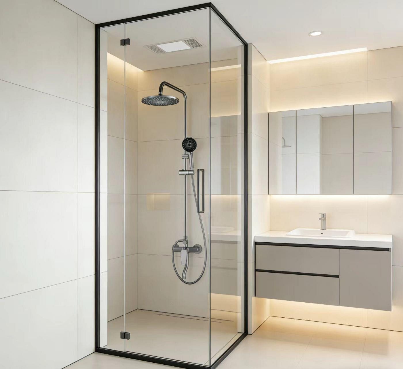 Faizee Möbel Duschsystem Duschsystem Duschsystem Regendusche Duschset mit Handbrause Dusche