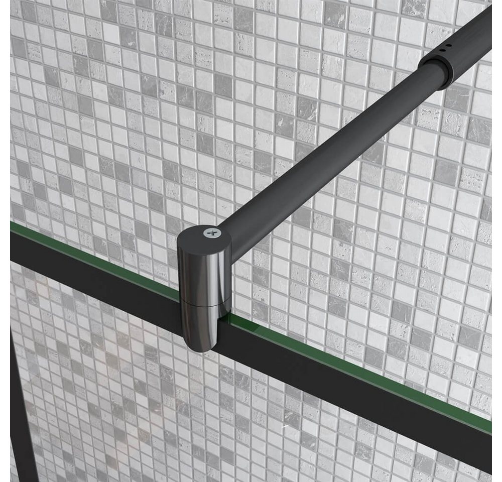 duschspa Duschwand 8mm Duschtrennwand Duschwand Glaswand Walk in Dusche mit Flipper-Panel, Einscheibensicherheitsglas, Sicherheitsglas, (Set), Nano Glas Bild 4