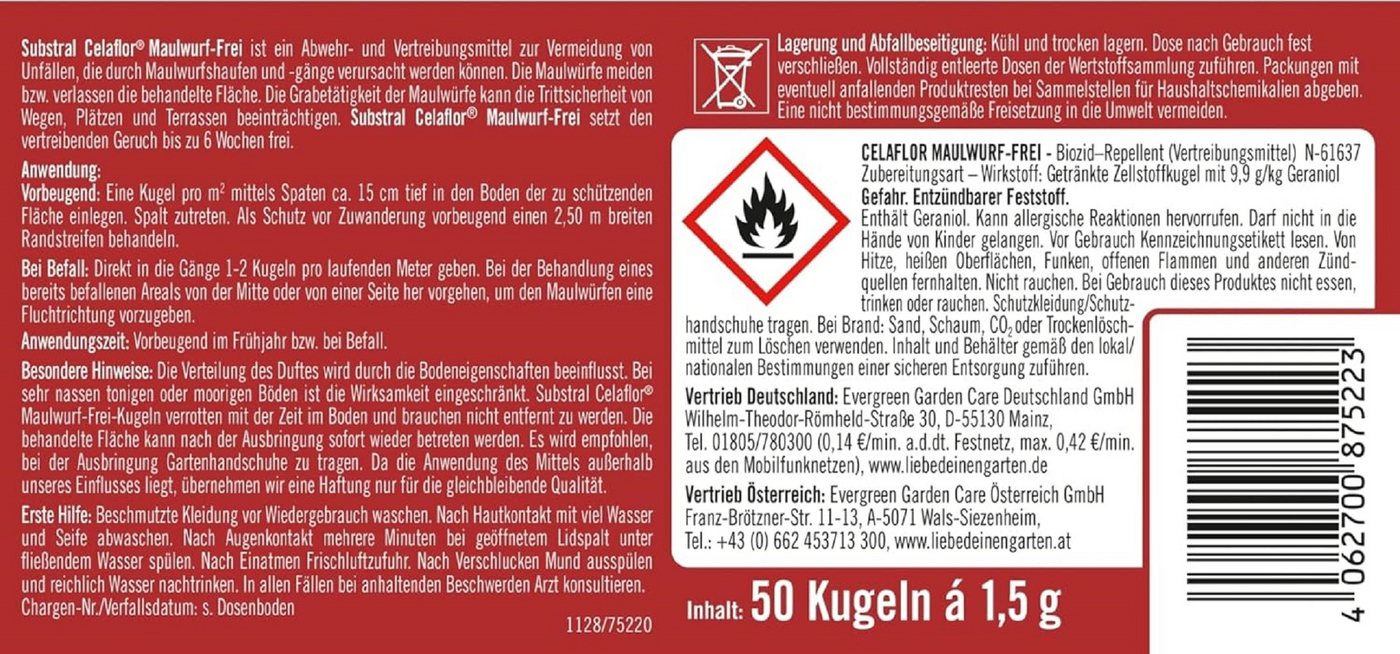 Substral Vergrämungsmittel Substral Celaflor Maulwurf-Frei 50 Kugeln Bild 3