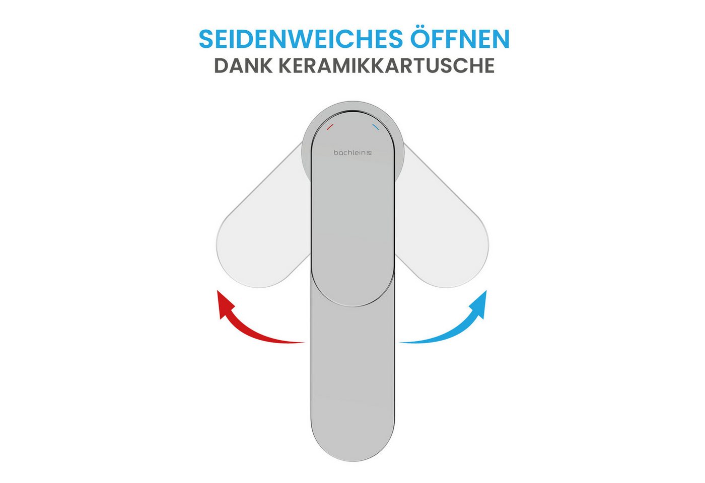 Bächlein Badarmatur Keila - hoch, minimalistisches Design - ideal für Aufsatzwaschbecken Bild 3