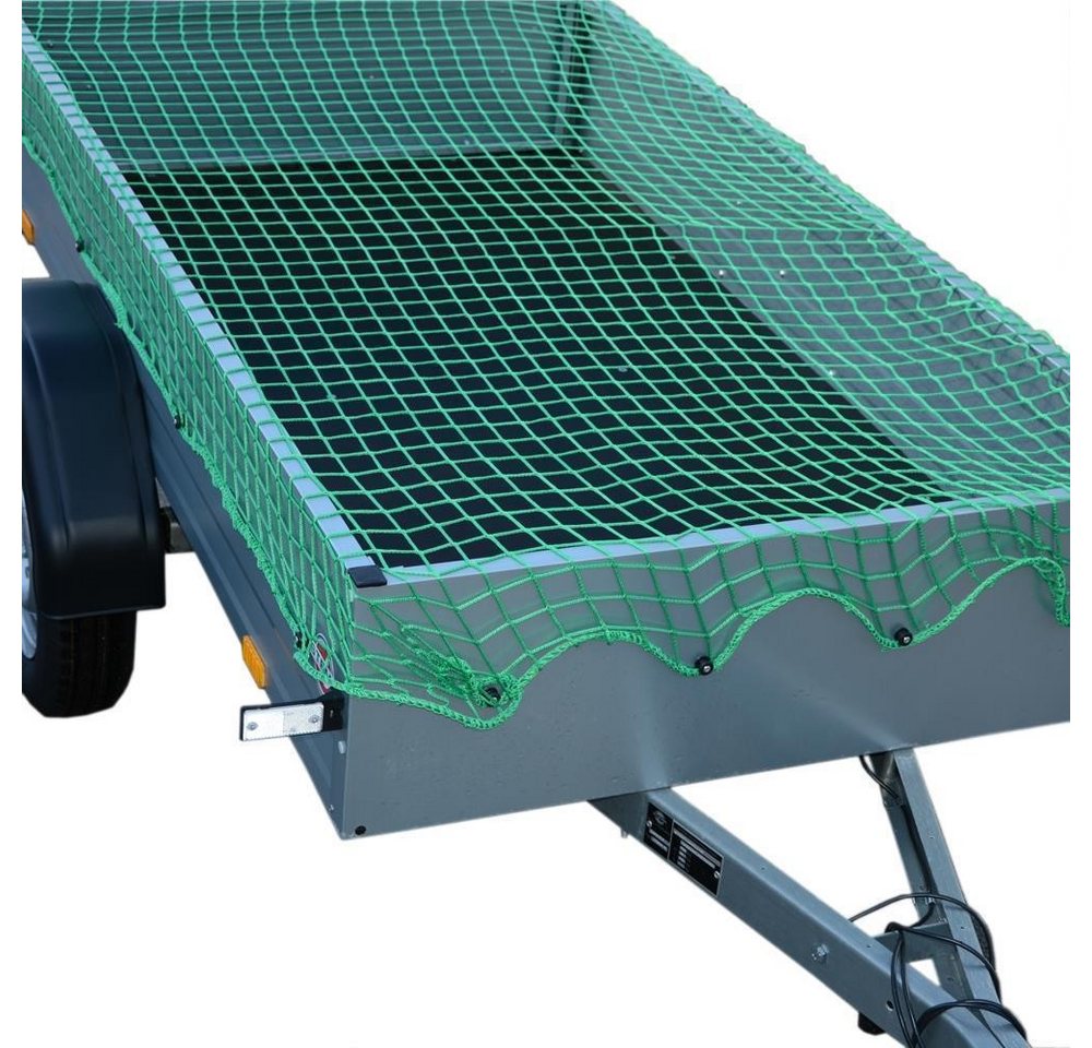 Systafex® Anhängernetz Anhängernetz Ladungssicherungsnetz Transportnetz 1,80x1,20m Anhänger, BxL: 1.2x1.8 m, (1-St), Verstärktes Außenseil Bild 2