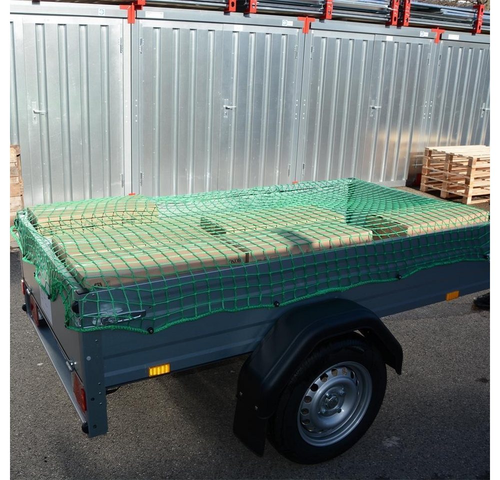 Systafex® Anhängernetz Anhängernetz Ladungssicherungsnetz Transportnetz 1,80x1,20m Anhänger, BxL: 1.2x1.8 m, (1-St), Verstärktes Außenseil Bild 3