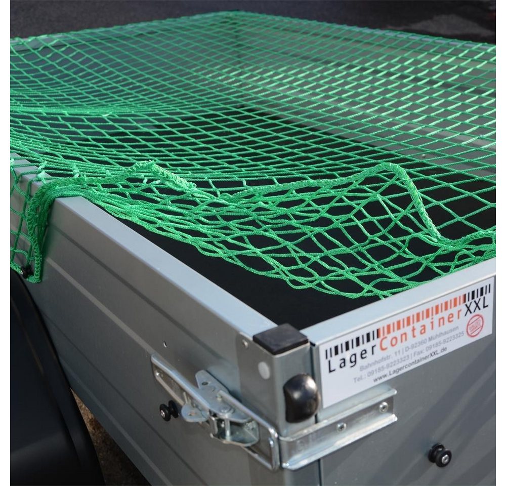 Systafex® Anhängernetz Anhängernetz Ladungssicherungsnetz Transportnetz 1,80x1,20m Anhänger, BxL: 1.2x1.8 m, (1-St), Verstärktes Außenseil Bild 5
