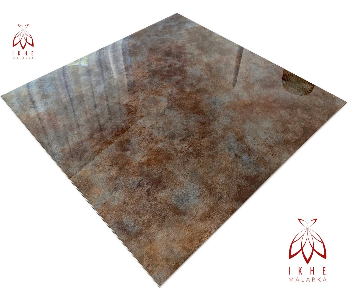IKHEMalarka 3D Wandpaneel SPC Fliesen Imitat Wandverkleidung Platten Bad Küche, BxL: 60,00x60,00 cm, 0,36 qm, (0,36 m², 60x60cm - 1 Stück) Betonoptik Marmor Steinoptik Bild 3
