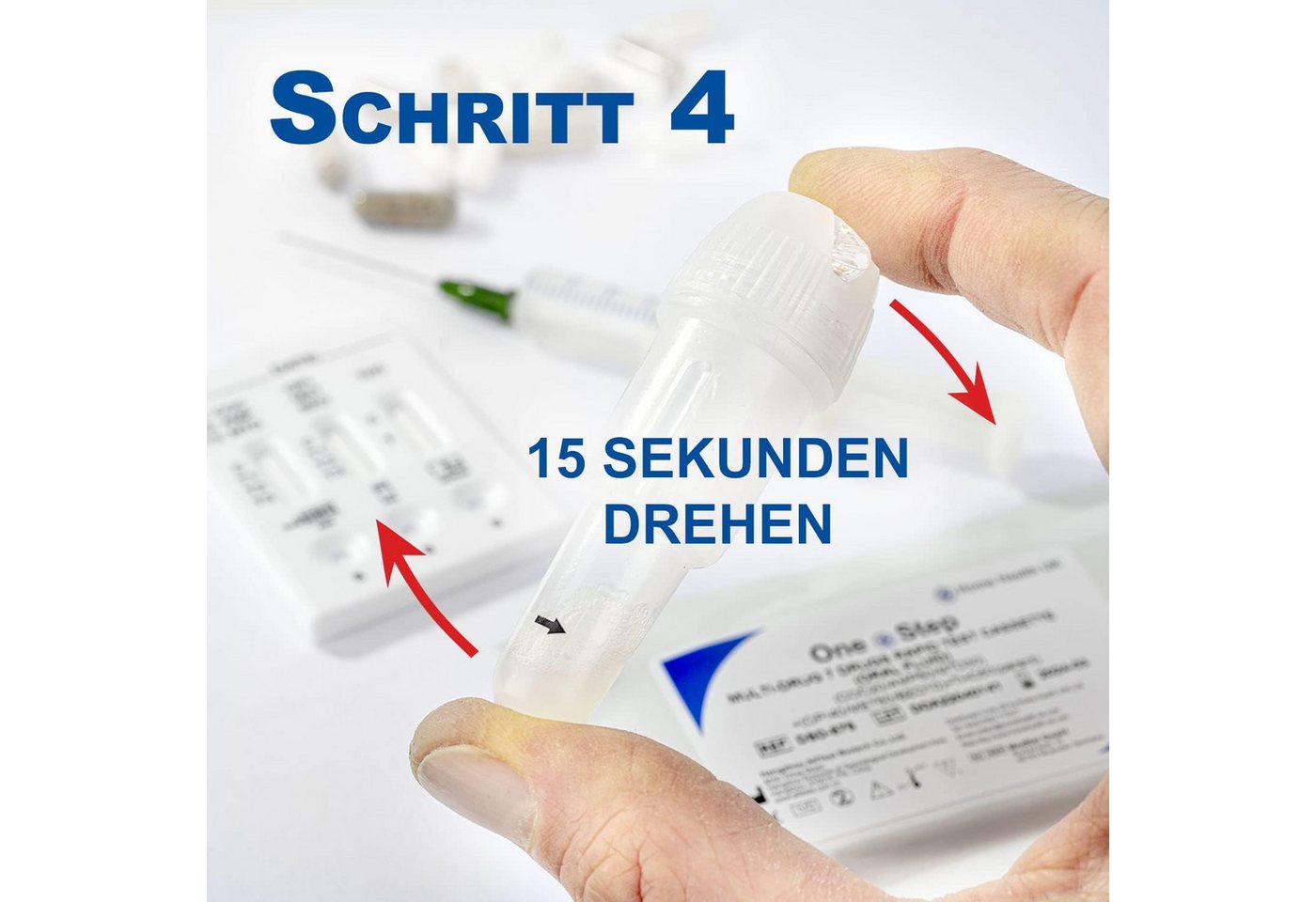One+Step Drogen-Schnelltest Multi Speichel für 7 Drogenarten, 2-tlg.