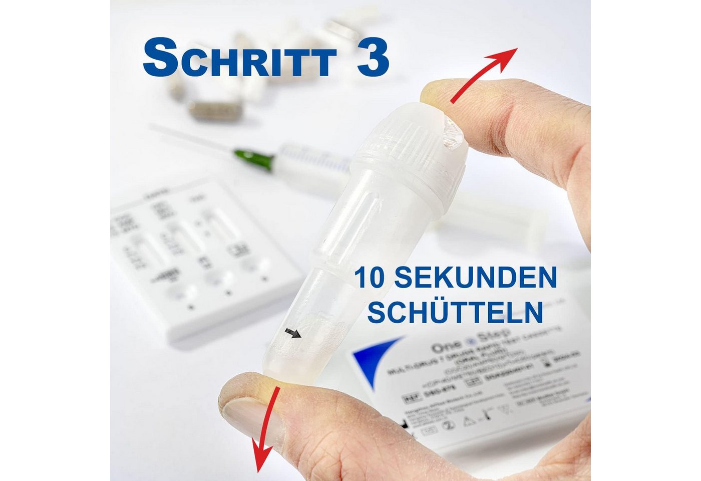 One+Step Drogen-Schnelltest Multi Speichel für 7 Drogenarten, 2-tlg. Bild 3