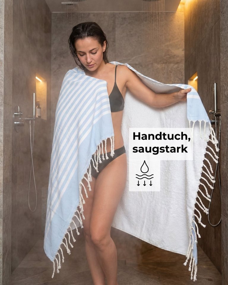 furora HOLIDAY Badetuch Saunahandtuch 100x200 cm Frottier - Badetuch XXL Strandhandtuch Groß, Frottee und Badetuch zugleich aus 100% Baumwolle in brillanten Farben