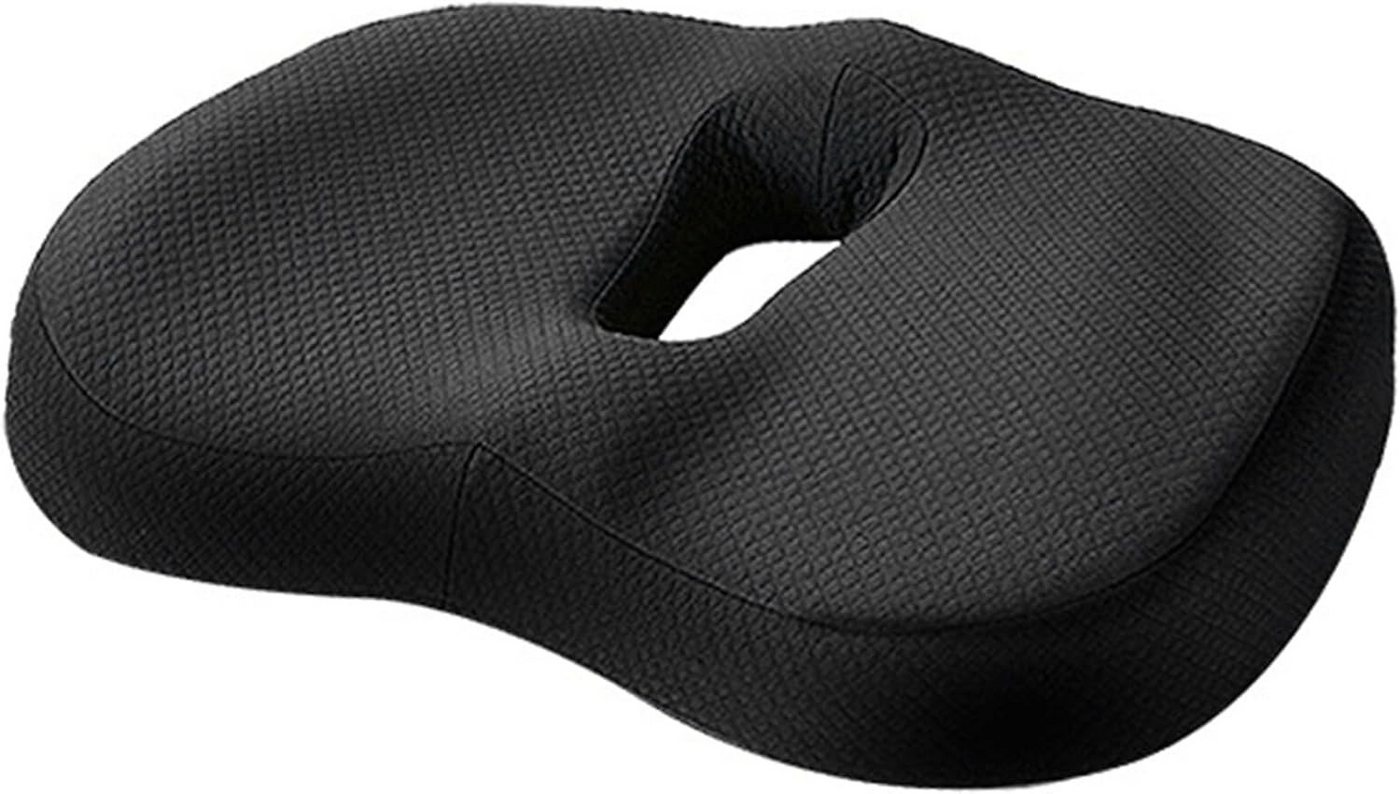 komodo homz Sitzkissen Ergonomisches Memory Foam Sitzkissen Steißbein Entlastung Büro Auto, Ergonomische Sitzform, Memory Foam, atmungsaktiver Bezug Bild 3