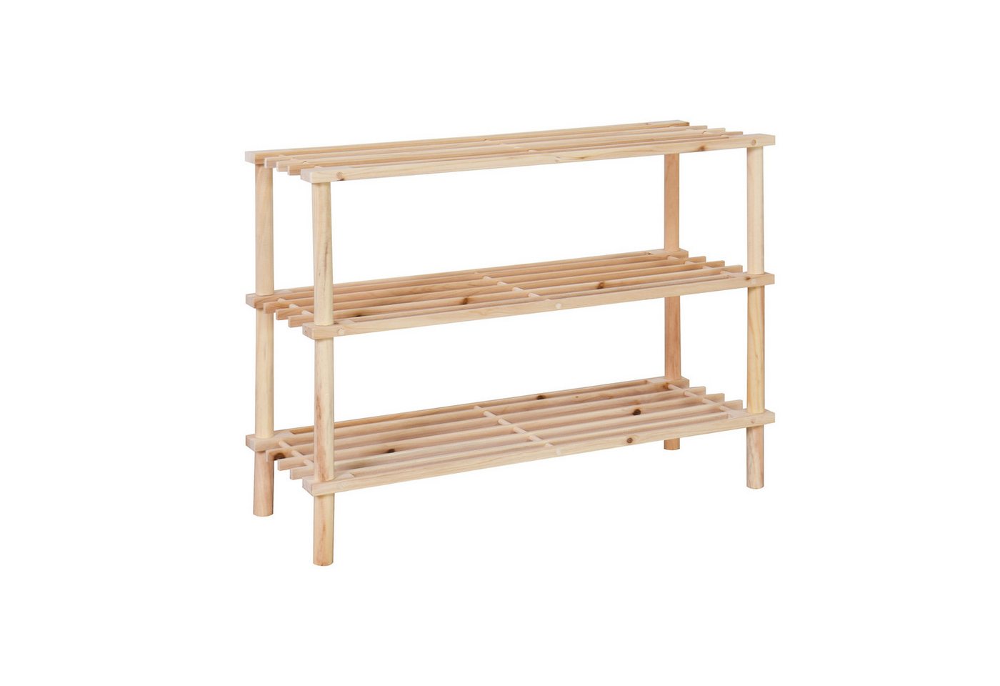 HTI-Living Schuhregal Schuhregal 3 Ebenen Anea Holz Natur, Stück 1-tlg., Schuhablage Bambus Bild 3