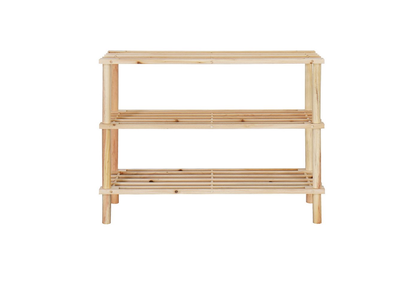 HTI-Living Schuhregal Schuhregal 3 Ebenen Anea Holz Natur, Stück 1-tlg., Schuhablage Bambus Bild 4
