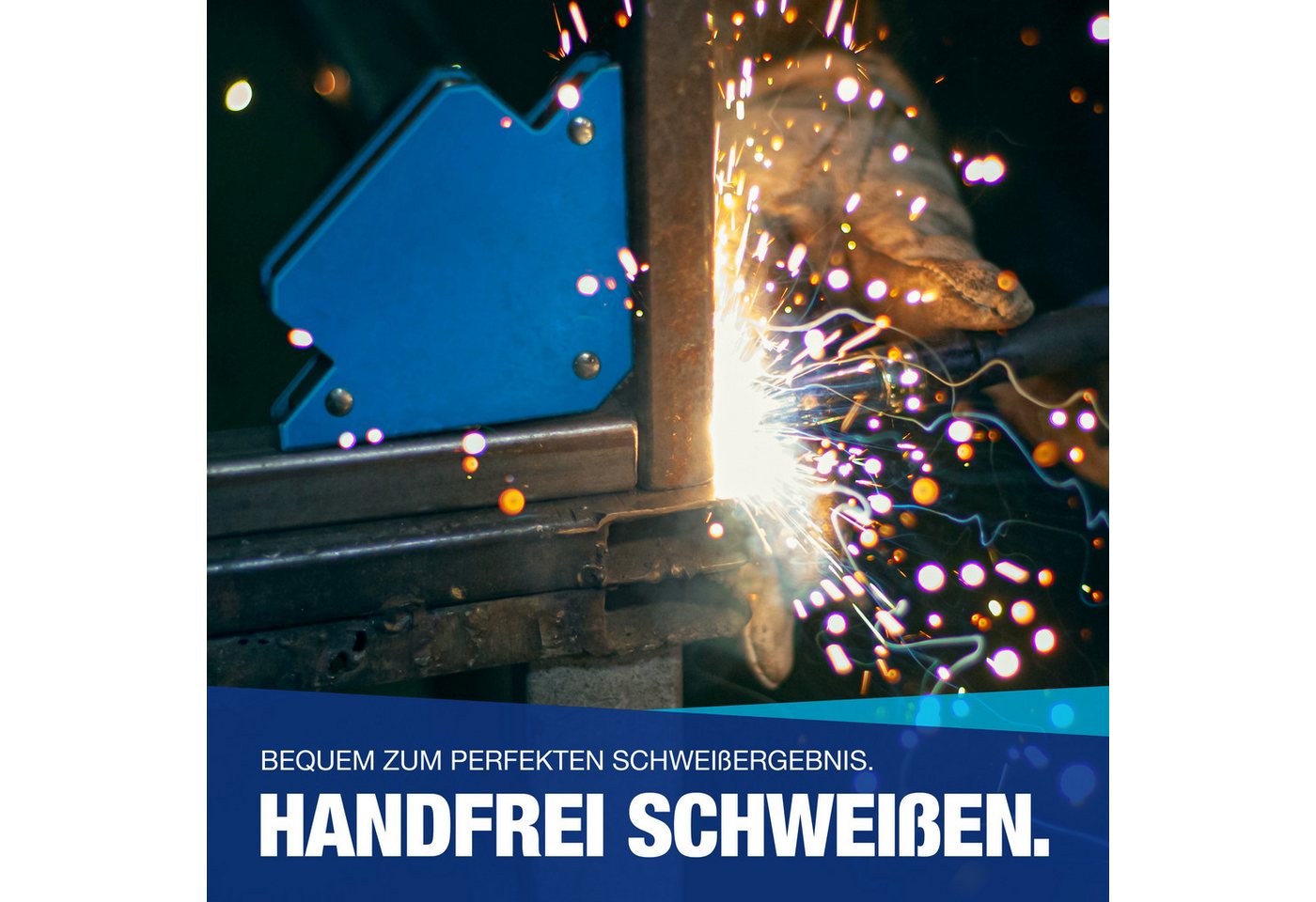 NTG Nutzfahrzeug Technik GmbH Magnet-Schweißwinkel Set 6 Stück mit hoher Haftkraft Schweißzubehör Winkelmagnet zum Heften, Magnetwinkel mit 30°, 45°, 60°, 75°, 90°, 135° Bild 5