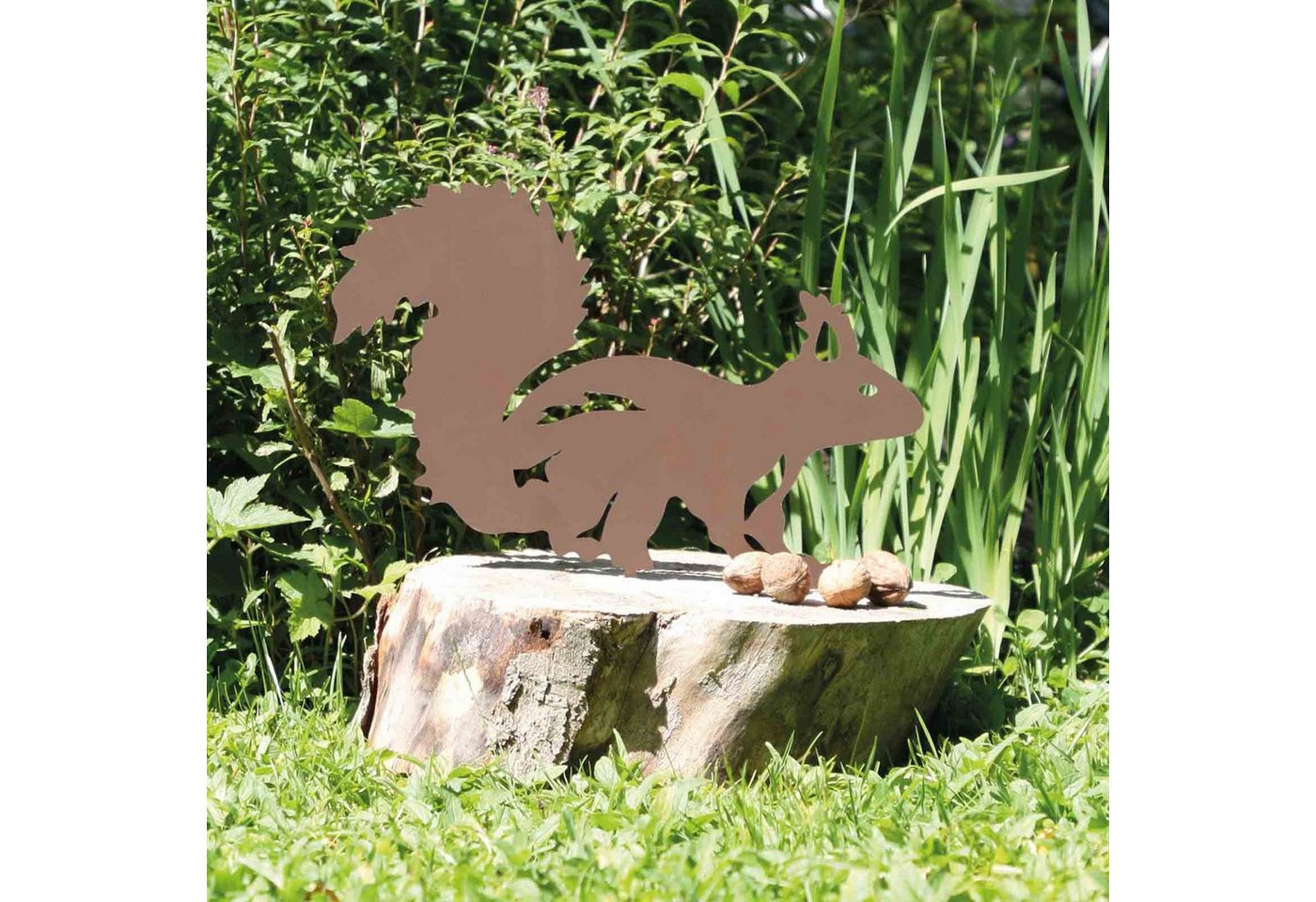 bellissa Haas GmbH Gartenstecker Rost Gartendeko Garten Stecker Rostdeko Baumstecker Roststecker (1-St) Edelrost Eichhörnchen Corten-stahl 30 x 20 x 0,15 cm Bild 4