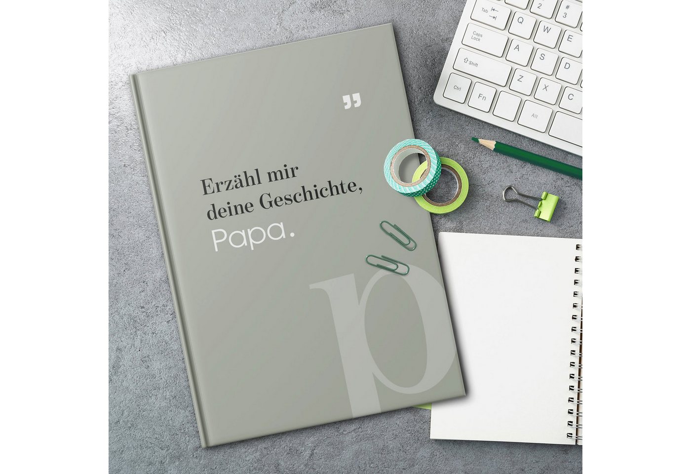 CUPCAKES & KISSES Tagebuch Papa, was kannst du erzählen? Ausfüllbuch I Erinnerungsbuch I Pistazie Bild 4