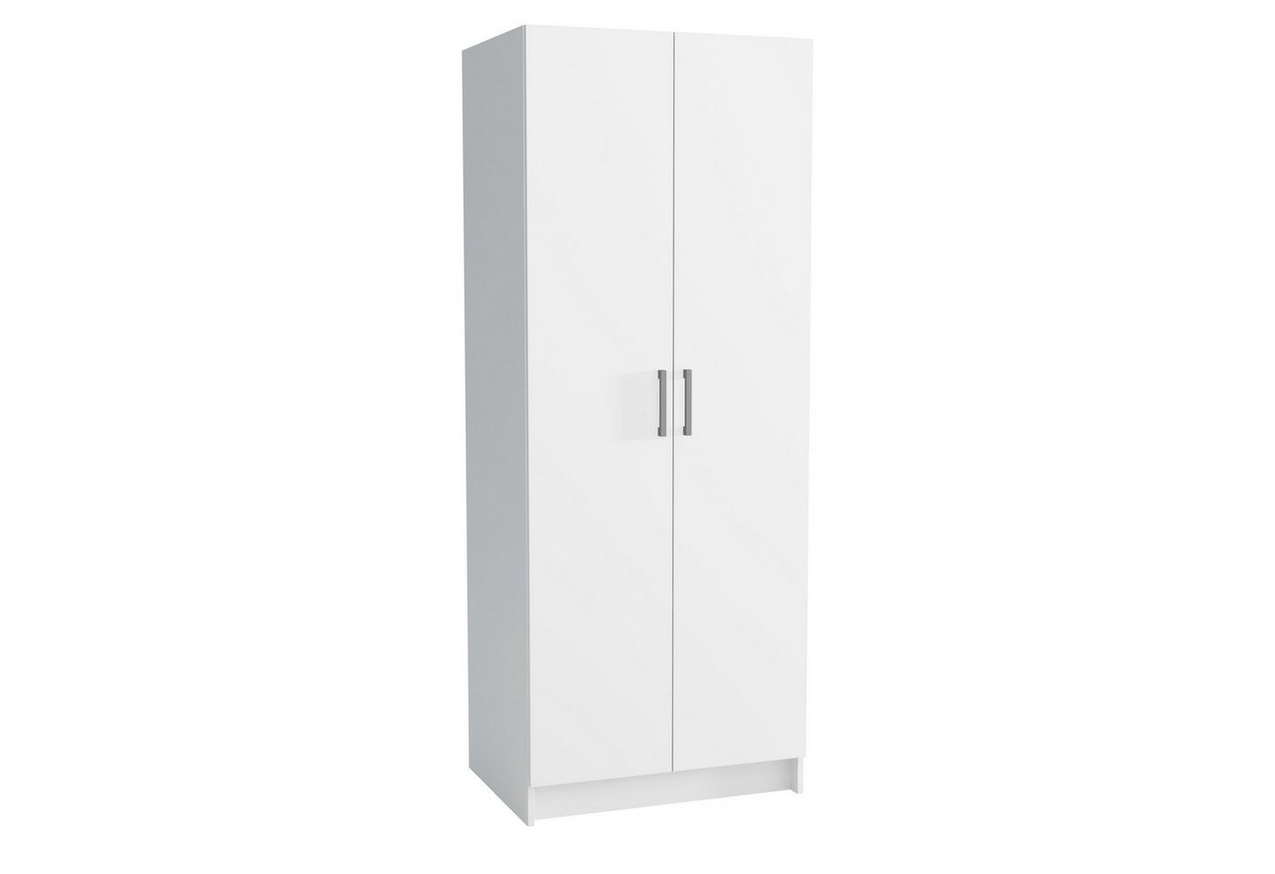 Masseno Drehtürenschrank ZEFIRO 75 cm Kleiderschrank 2 Türen Schlafzimmerschrank Weiß Bild 3