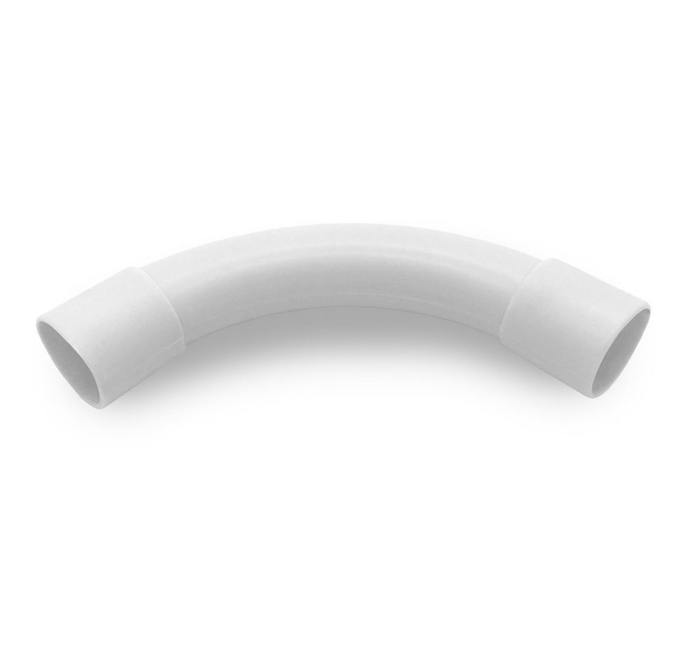 ARLI Kabelkanal Rohrbogen M20 90° für Elektrorohr Stangenrohr PP Installation 20 mm (25er Pack / 25 Stück, 25-St), Beidseitig gemufft Bild 2