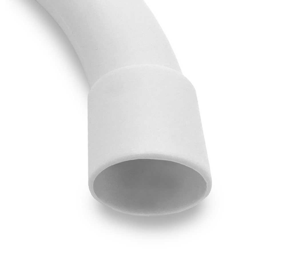 ARLI Kabelkanal Rohrbogen M20 90° für Elektrorohr Stangenrohr PP Installation 20 mm (25er Pack / 25 Stück, 25-St), Beidseitig gemufft Bild 3