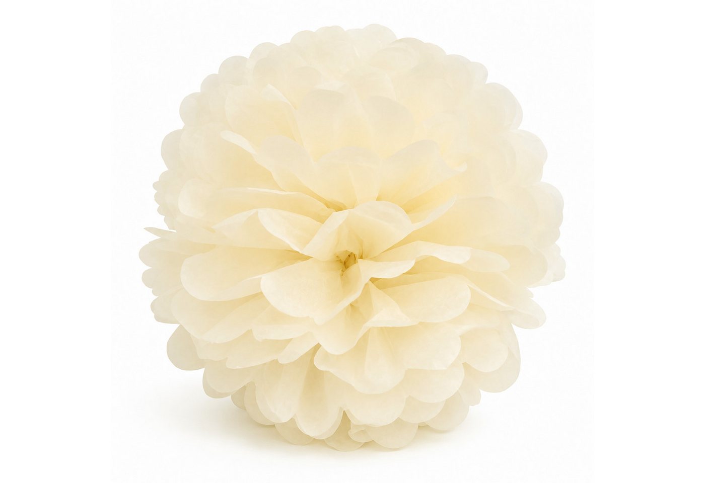 Creativery Pompon, Pompon 35cm Papier 1 Stück Creme Bild 5