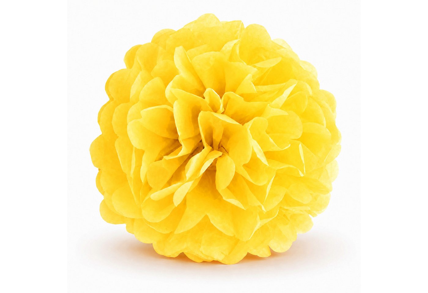 Creativery Pompon, Pompon 25cm Papier 1 Stück Gelb Bild 2