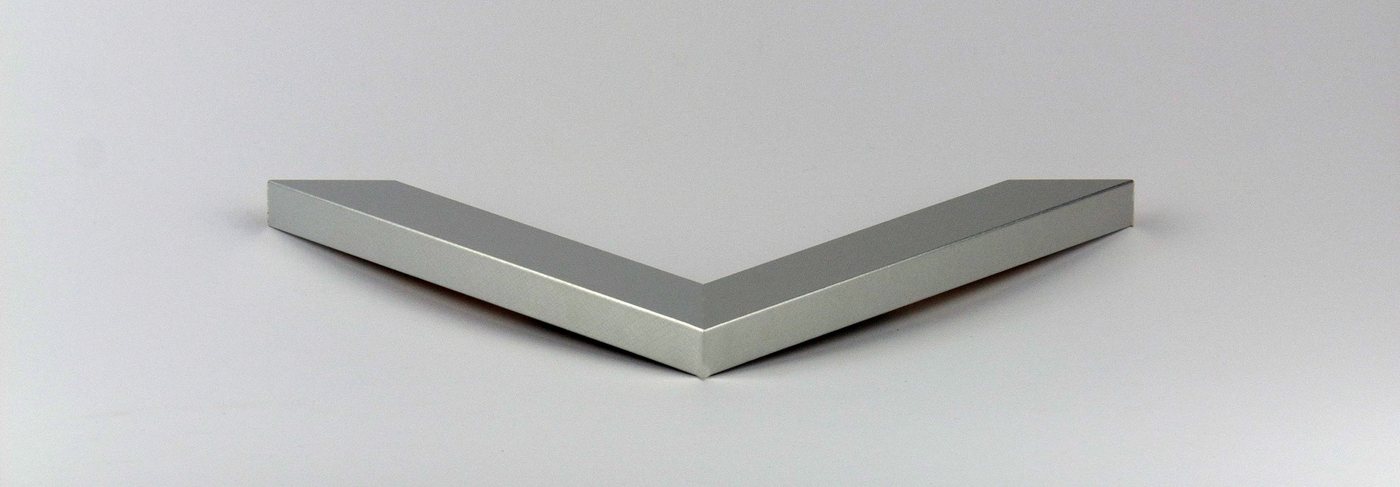 myposterframe Einzelrahmen Bilderrahmen für Rubbel Weltkarte mit Klebepappe, (1 Stück), 55x90 cm, Alu gebürstet, MDF Bild 3