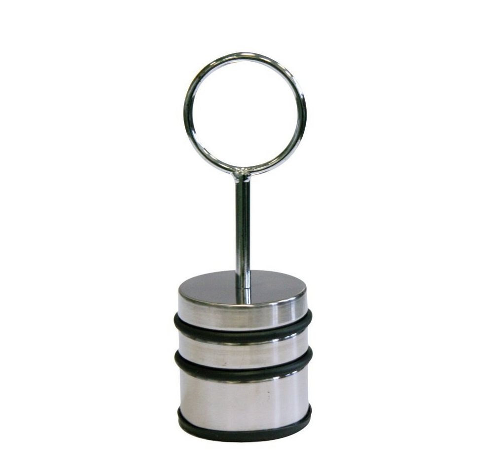 HAC24 Türstopper Edelstahl Türpuffer Bodentürpuffer Gummipuffer Rutschfest Tür Stopper (1 St), Massiv 1,1 kg, mit Griff