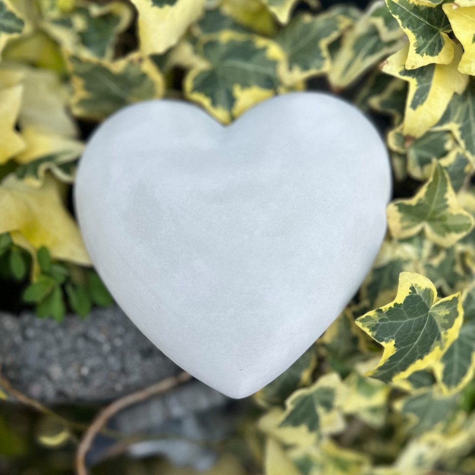 Radami Gartenfigur Herz Grabherz Grabschmuck Dekoherz Steinguss 15 cm 1300g