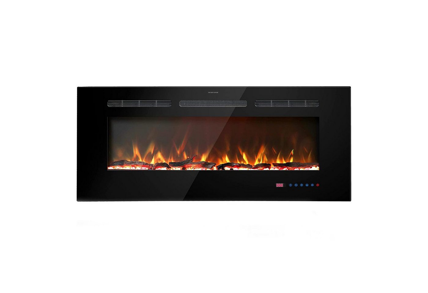 Kaminlicht Elektrokamin Joi 42 Elektrokamin Wandkamin elektrisch mit Heizung, Einbaukamin, Elektrischer Kamin mit Fernbedienung, Timer, 3D Flammenspiel, LED Feuer Bild 3