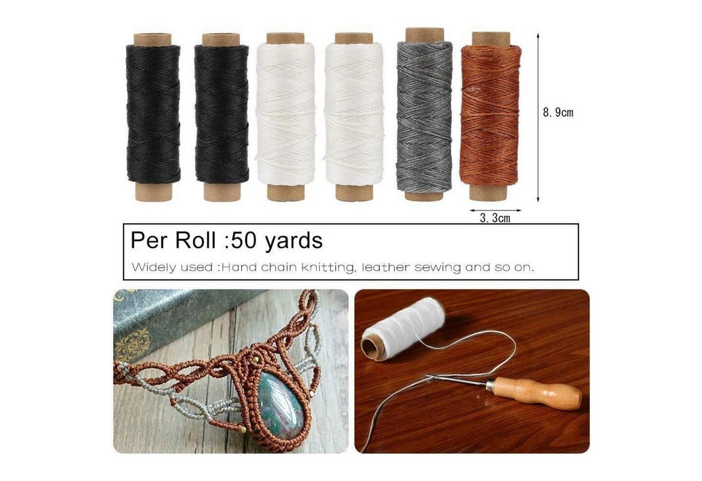 LuxusKollektion Nähnadeln Leder Nähwerkzeug Set 26-teilig für Lederbearbeitung & Handnähen Bild 5