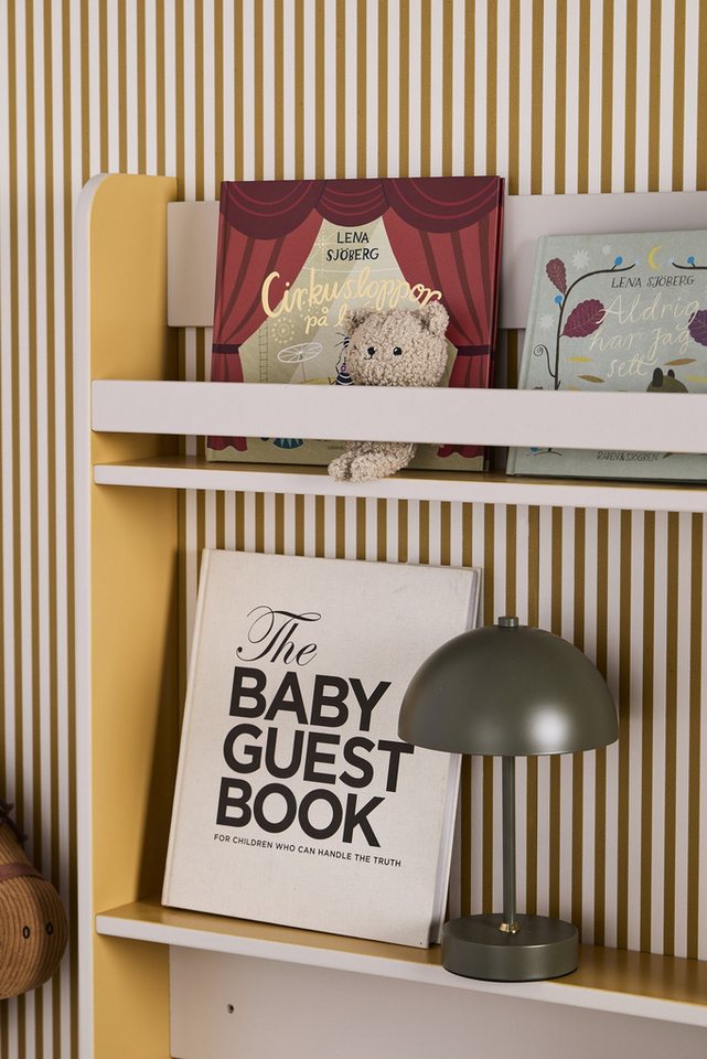 Kids Concept Bücherregal Bücherregal Star grau - 12 x 60 x 100cm, 1-tlg., gelbe Details