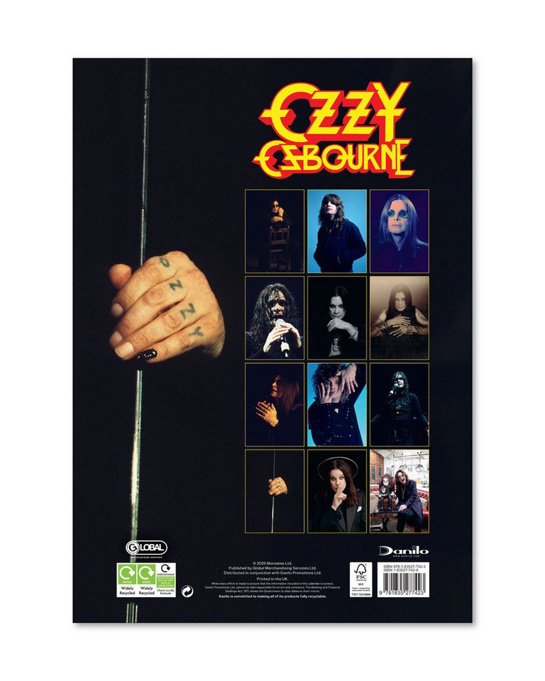 Danilo Wandkalender Ozzy Osbourne Kalender 2026 Bild 3