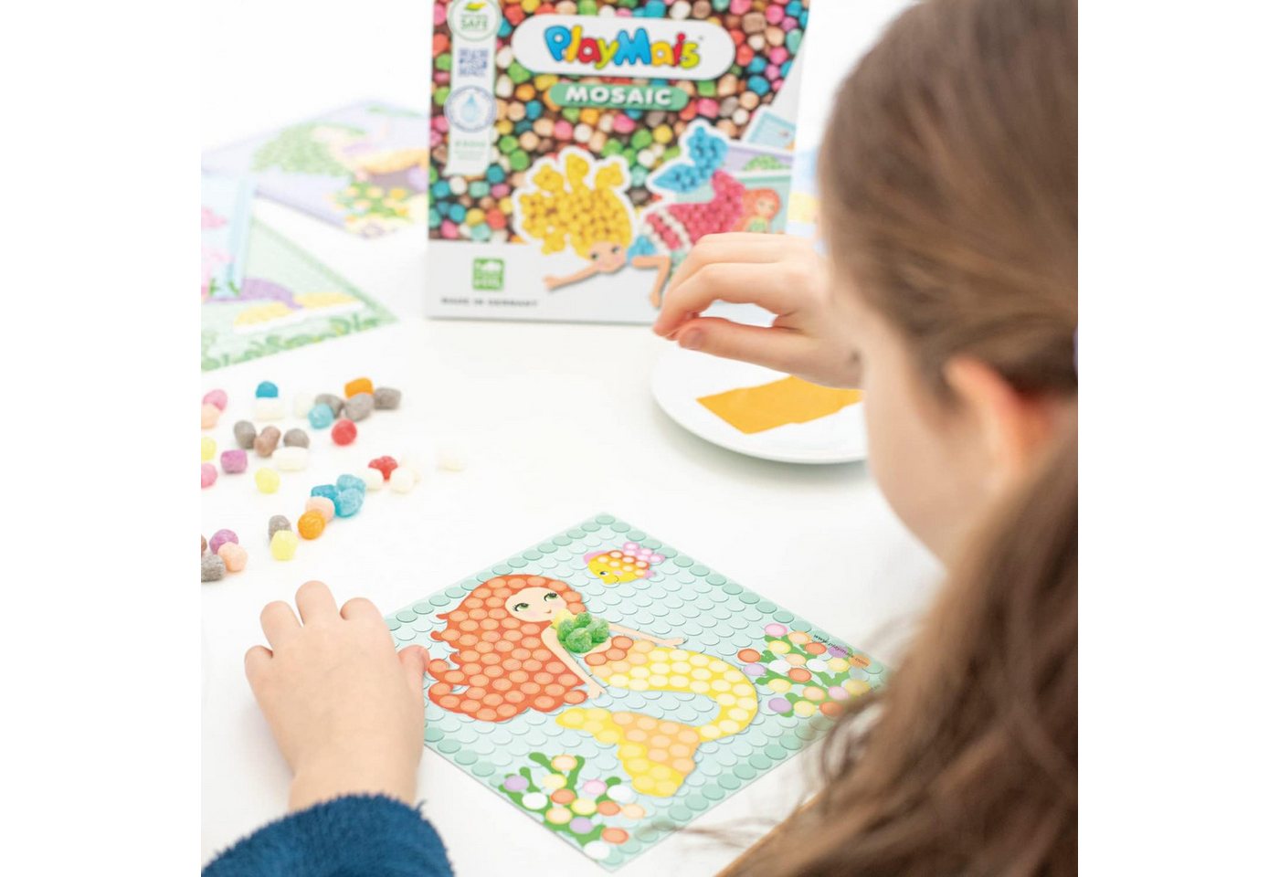PlayMais Kreativset Playmais MOSAIC Dream Mermaid Kreativ-Set Basteln 2.300 Stück 5+ Bild 3