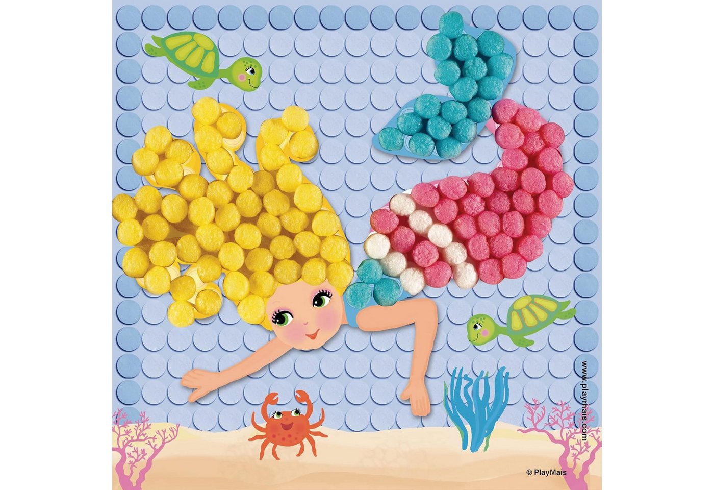 PlayMais Kreativset Playmais MOSAIC Dream Mermaid Kreativ-Set Basteln 2.300 Stück 5+ Bild 4