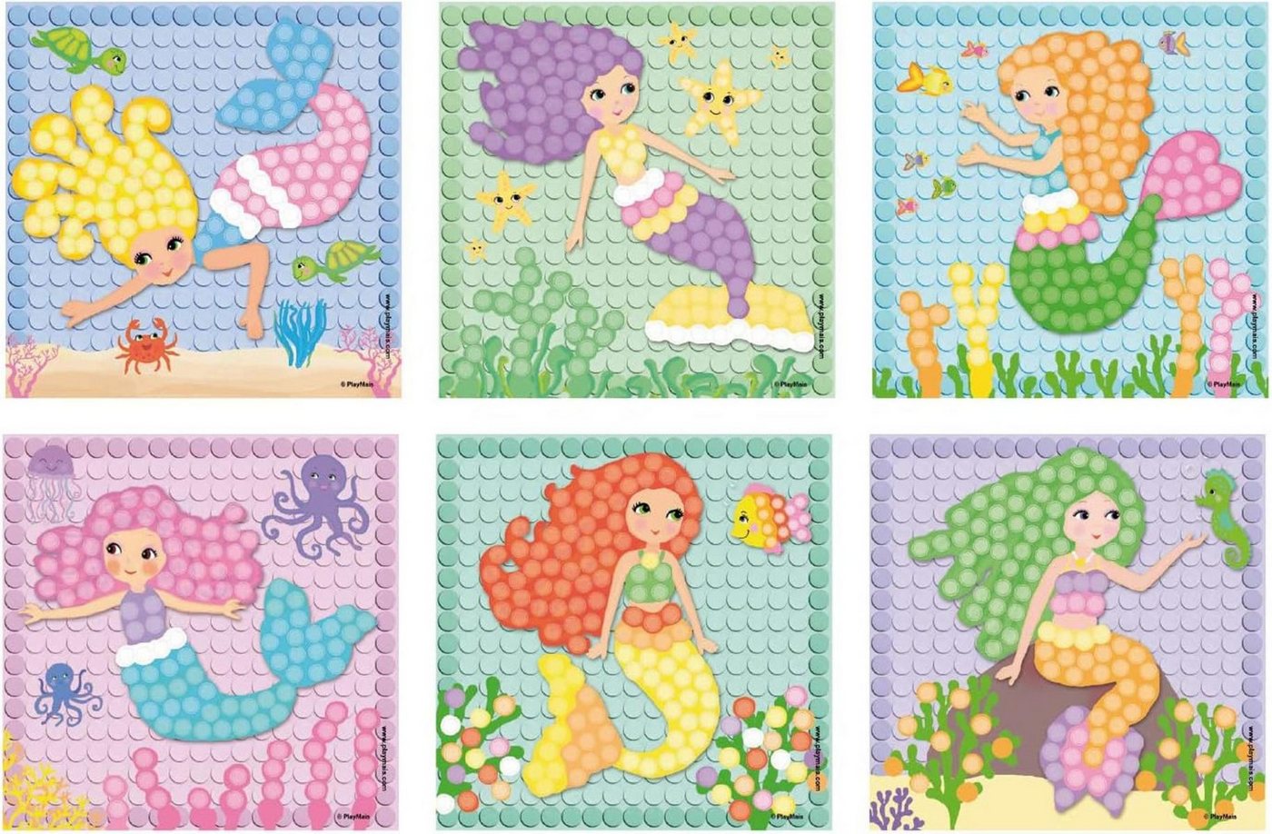 PlayMais Kreativset Playmais MOSAIC Dream Mermaid Kreativ-Set Basteln 2.300 Stück 5+ Bild 5