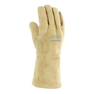 Weldas Schweißerhandschuhe Bucktan Gr.XXL (10,5) gelb Leder EN388,EN12477,EN1149-2 5PA