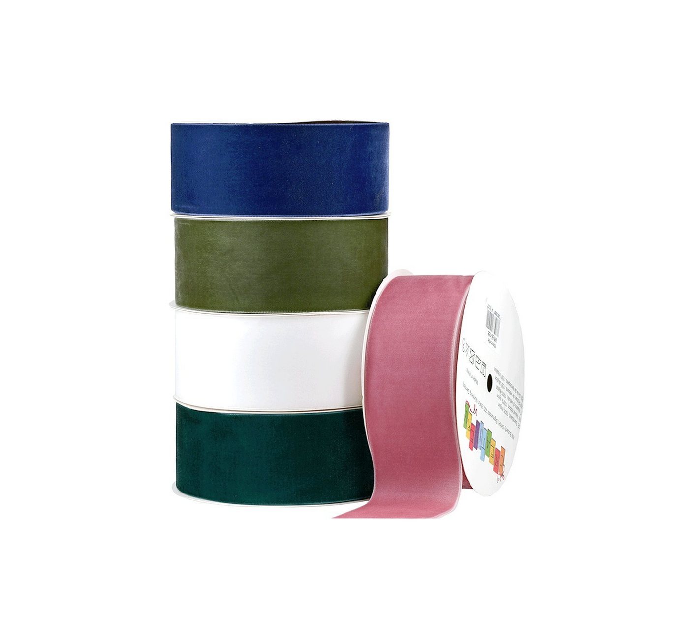 Creativery Samtband, Samtband 50mm x 5m Roll Schwarz Bild 3