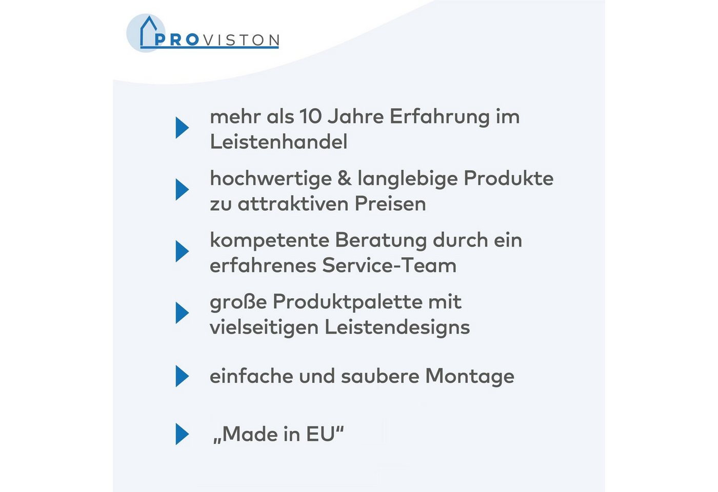PROVISTON Sockelleiste MDF Foliert, 20 x 60 x 2500 mm, Weiß, Fußleiste, L: 250 cm