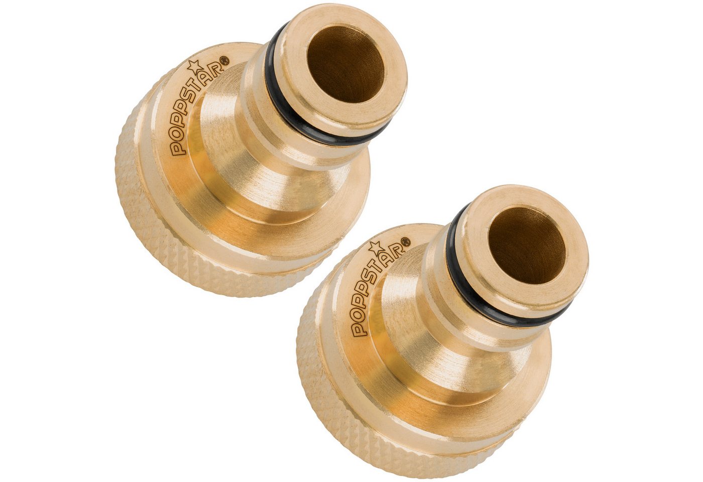 Poppstar Anschlussstück, 2x Wasserhahn-Verbinder für Schlauch (3/4" IG auf Steckkupplung) Bild 5