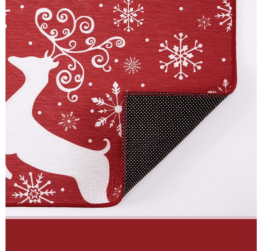 GarveeMore Fußmatte Weihnachts Fußmatte Haustürmatte,rutschfest Waschbar,Gummi Rückseite, für Schlafzimmer,Flur Wohnzimmer Boden,Küche Badezimmer,40x60cm50x80cm Bild 2