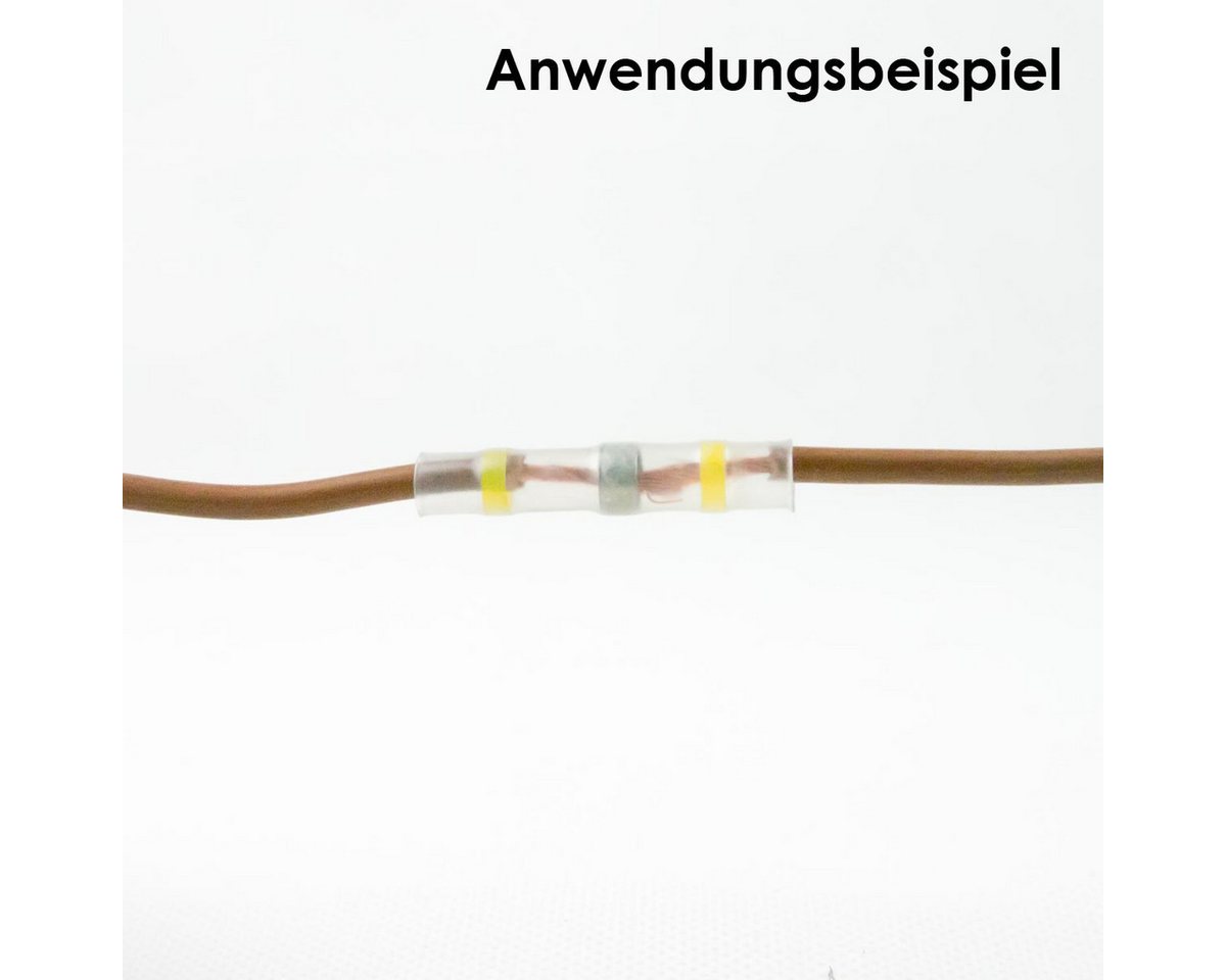 McPower Lötkabelschuh Lötverbinder 10er Pack, Ø6mm, 4,0-6,0mm² gelb