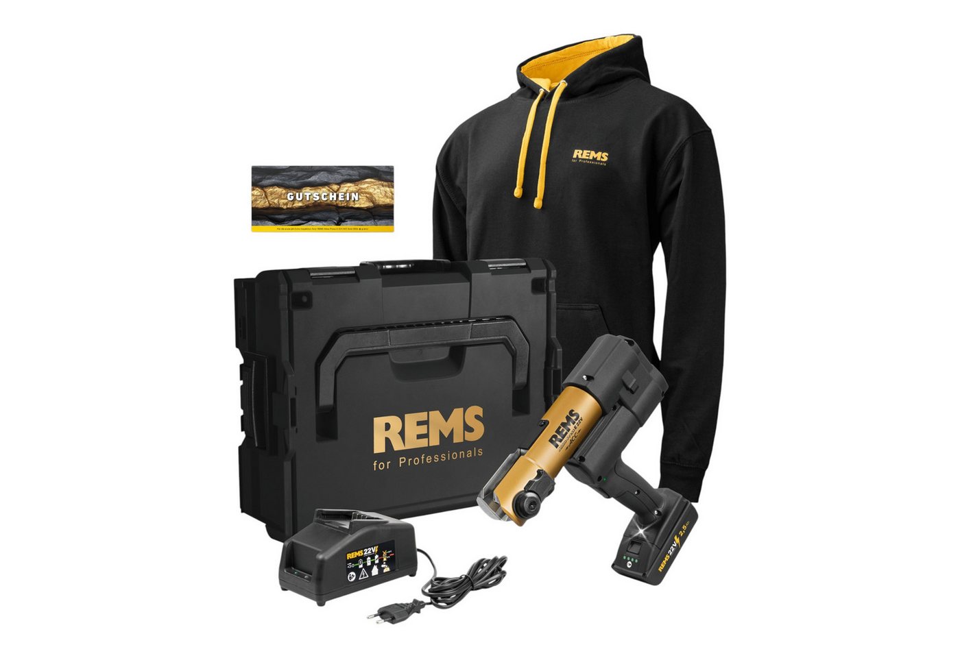 Rems Werkstattpresse E 22 V ACC Gold Basic Pack Akku Radialpresse 22 V 32 kN Bild 2