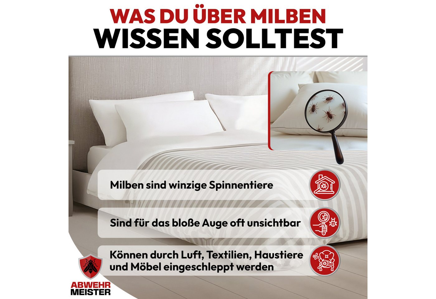 ABWEHR MEISTER Milbenspray Milbenspray für Matratzen & Polster [500 ml], 1-St. Bild 5